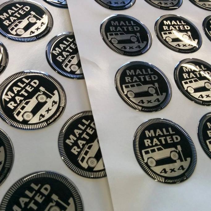 Metallic Mall Rated badges for your Jeep — Azzy's Design Works