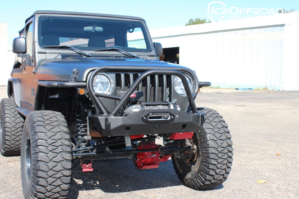 JcrOffroad: Wrangler Front Bumper | Mauler Stubby Deluxe | Jeep TJ (97-06)