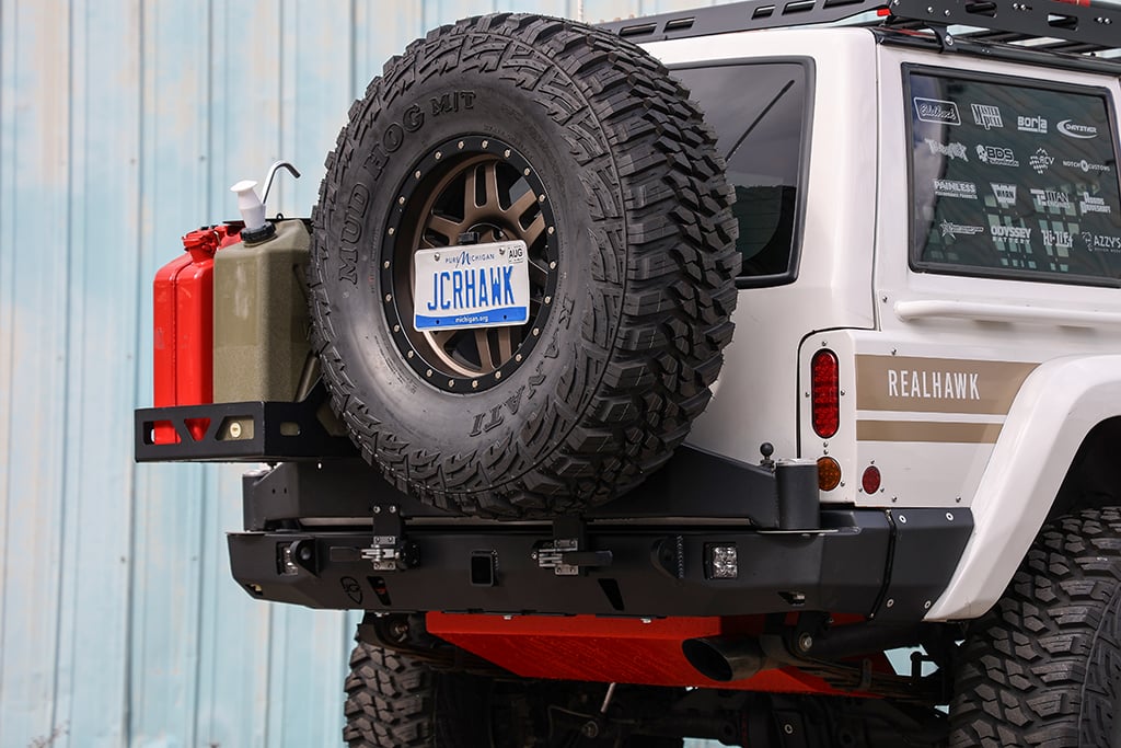 JcrOffroad: Jeep XJ Rear Bumper | Vanguard Tire Carrier ...